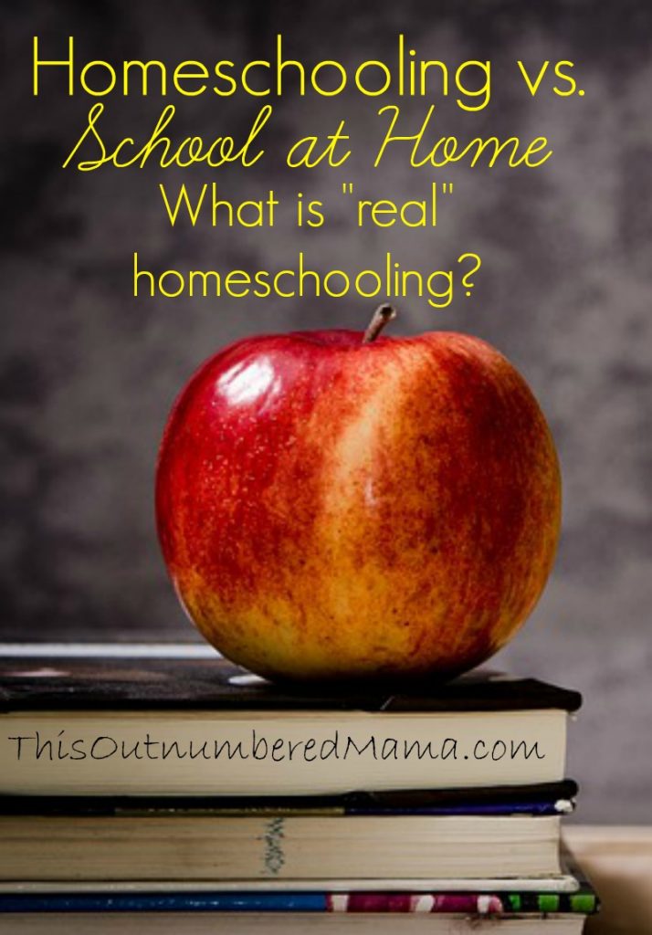 There is a great debate among homeschoolers about what counts as "real homeschooling" whether it's unschooling or recreating the traditional school experience at home. I value both methods, and give my two cents here.