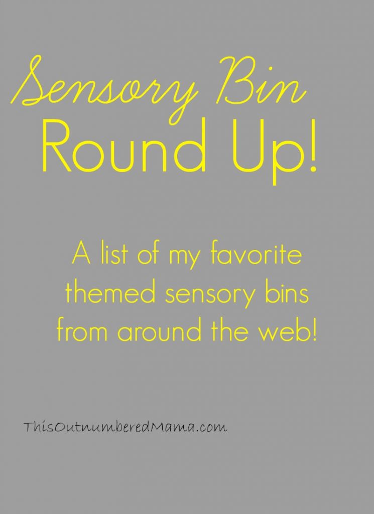 A round up of my favorite themed sensory bins from around the web