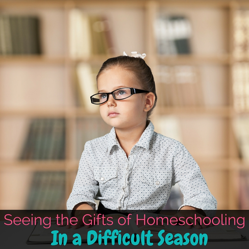 It can be really difficult to see homeschooling as a blessing during a difficult season, but I'm sharing the gifts that help get me through!