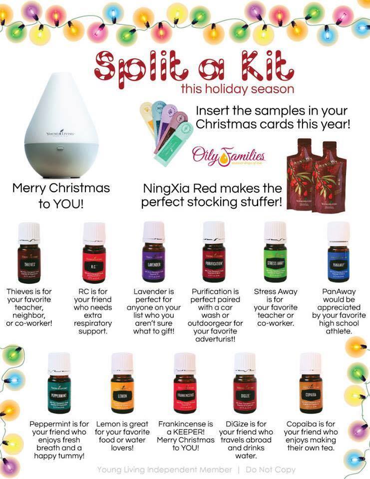 Purchase a Premium Starter Kit and gift some of the oils to share the oily love!