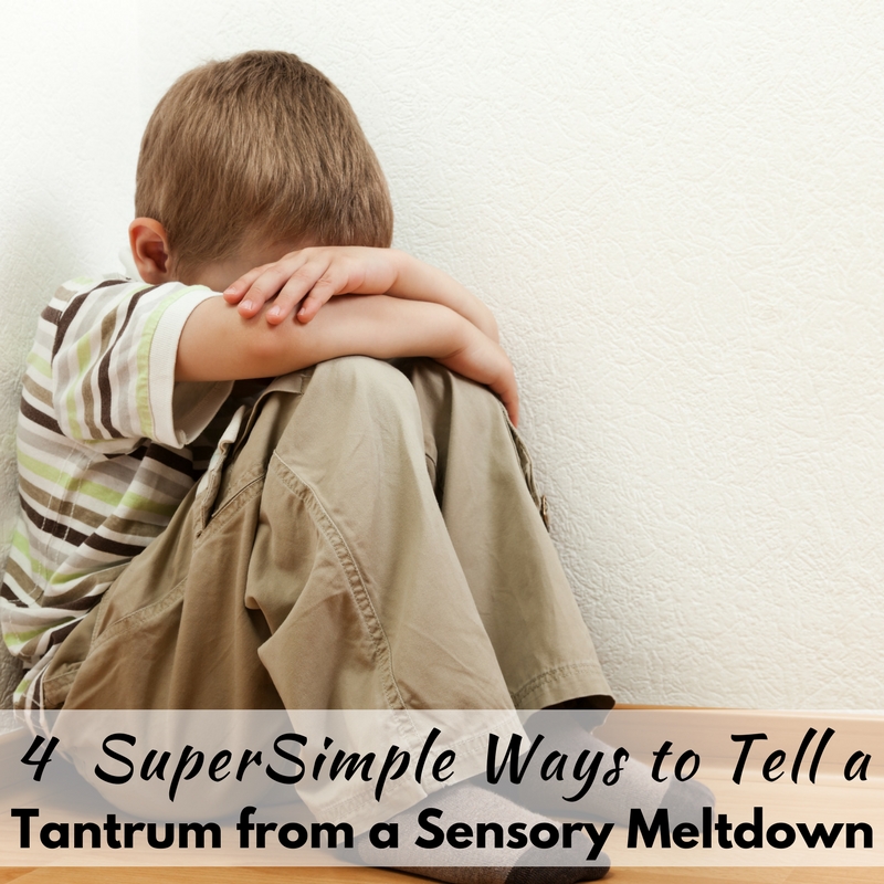 4 Simple Ways to Tell a Tantrum from a Sensory Meltdown