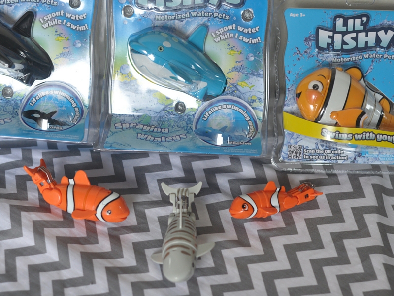 My boys are learning to be gentle with animals with these fun Lil' Fishys fish toys! The boys love them, and I love that they're learning!