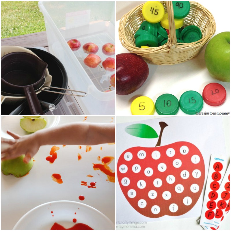 You have GOT to try these apple activities if you're planning an apple unit for your preschool this fall! It's the best resource for apple activities for kids!
