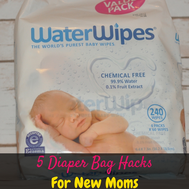 With these 5 diaper bag hacks for new moms you'll pack a diaper bag like an old pro! This is a must-read for all new moms!