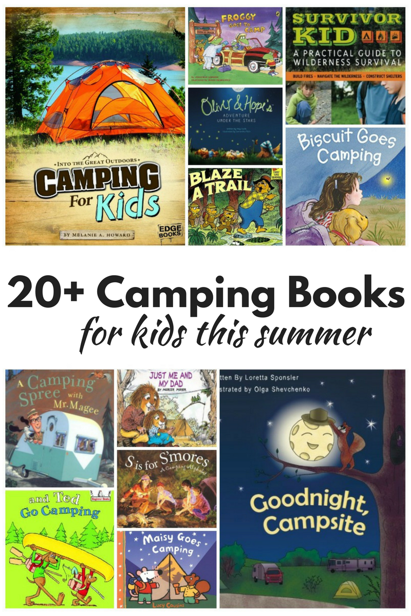20+ Super Fun Camping Books for Kids This Summer