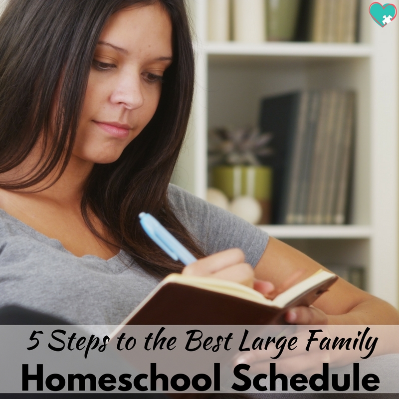 5 Steps to the Best Large Family Homeschool Schedule