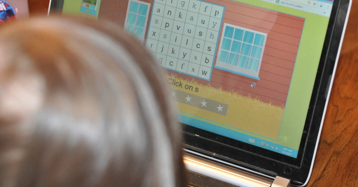 Using Online Reading Games to "Do School" in Preschool