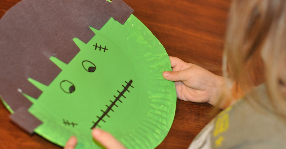 Super Simple Halloween Frankenstein Craft for Kids