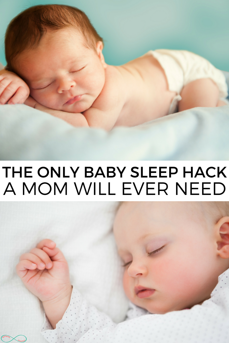Learn how to get baby to sleep through the night with these baby sleep tips for new moms! #Baby #BabySleep #Parenting #Newborn #Postpartum #ParentingHack #MomHack