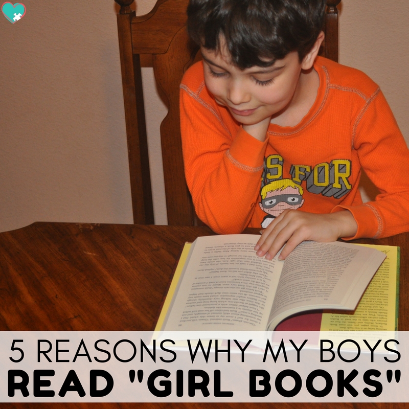 5 Reasons Why My Boys Read Girl Books #ihsnet #homeschooling #reading #raisingboys #boymom #parenting (sponsored)