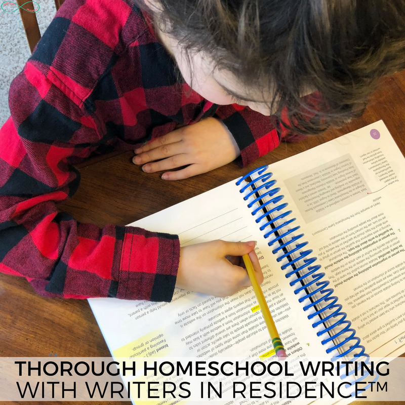 A Thorough Homeschool Writing Curriculum | Writers in Residence™ #ihsnet #homeschooling #homeschool #homeschoolmom #homeschoolcurriculum #writing #writingactivities #curriculum #homeschoolwriting